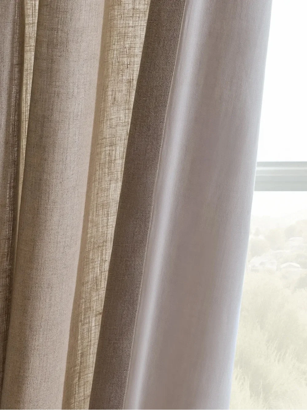 Quince European Linen Curtain Panel 48x96 Dark Flax Light Filtering
